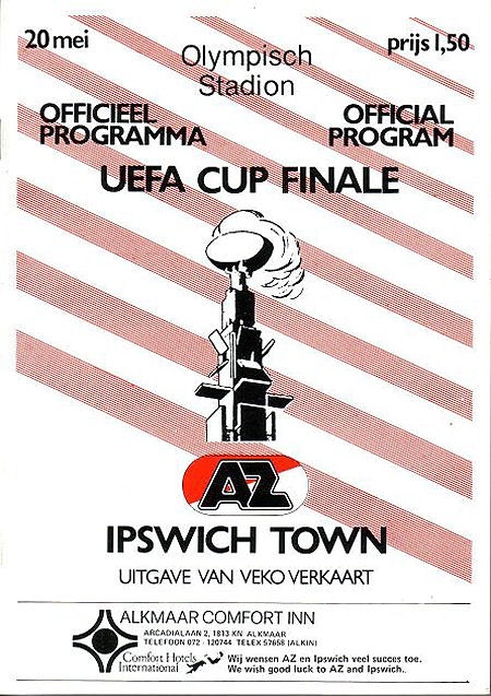 AZ Programma 20-mei-1981 Ipswich Town thuis